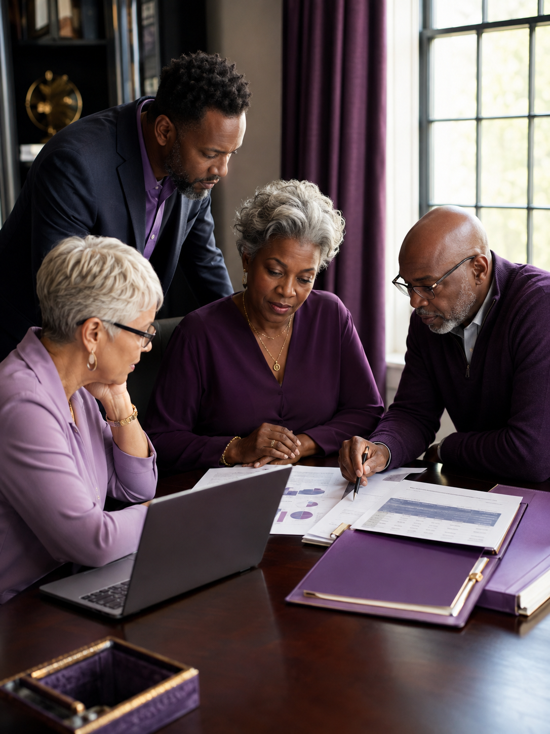 Association leaders coordinating members, meetings, finance, and documents in one workspace