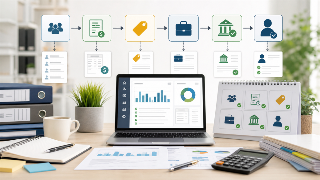 Tax-readiness workflow for association dues, receipts, member benefits, business purpose, and accountant review