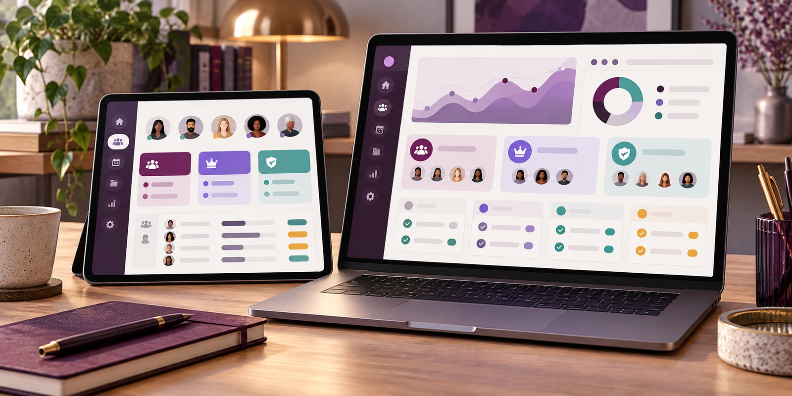 Role-based association workspace