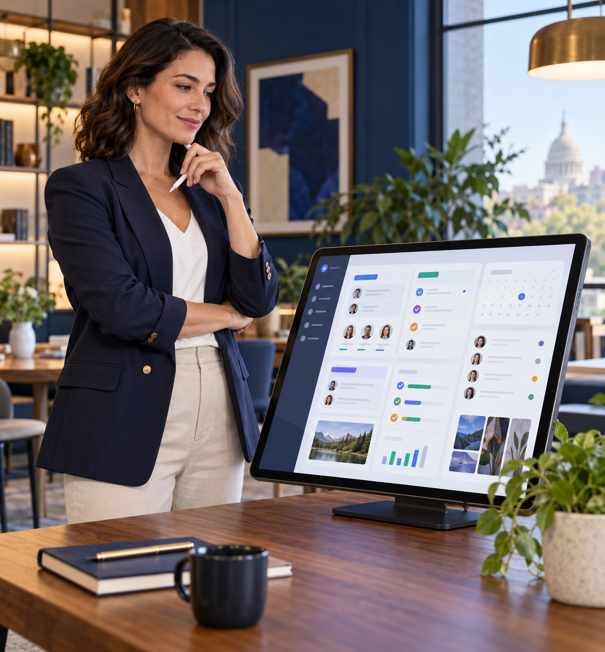 Coordinator using a role-aware association workspace