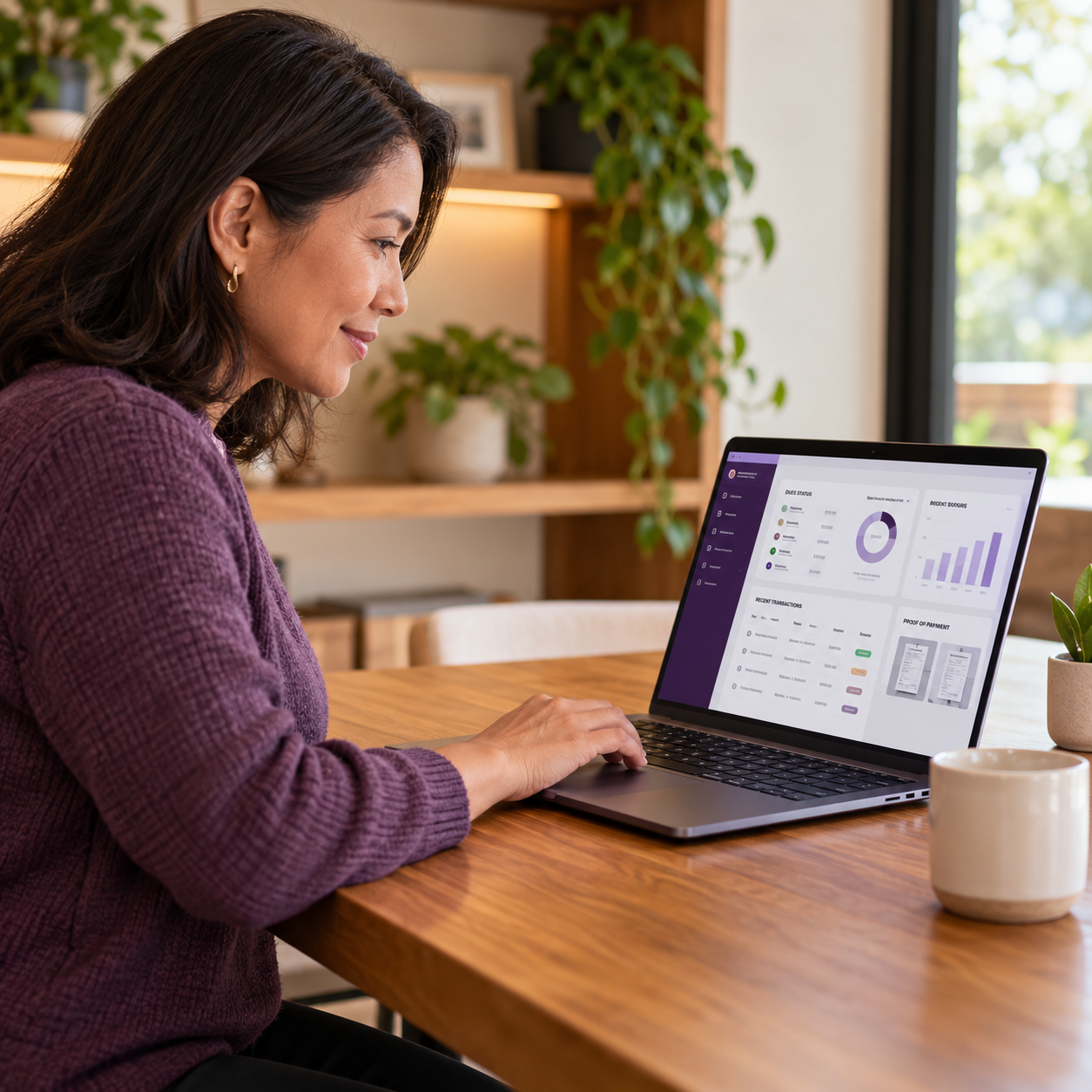 Treasurer using the digital finance workspace