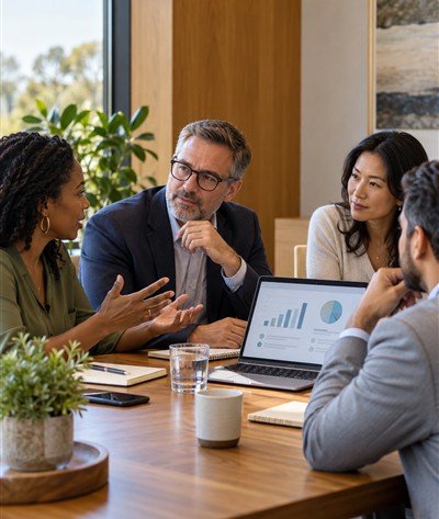 Committee discussing a proposal