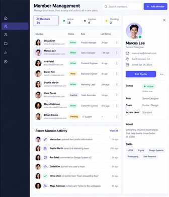 Member workspace
