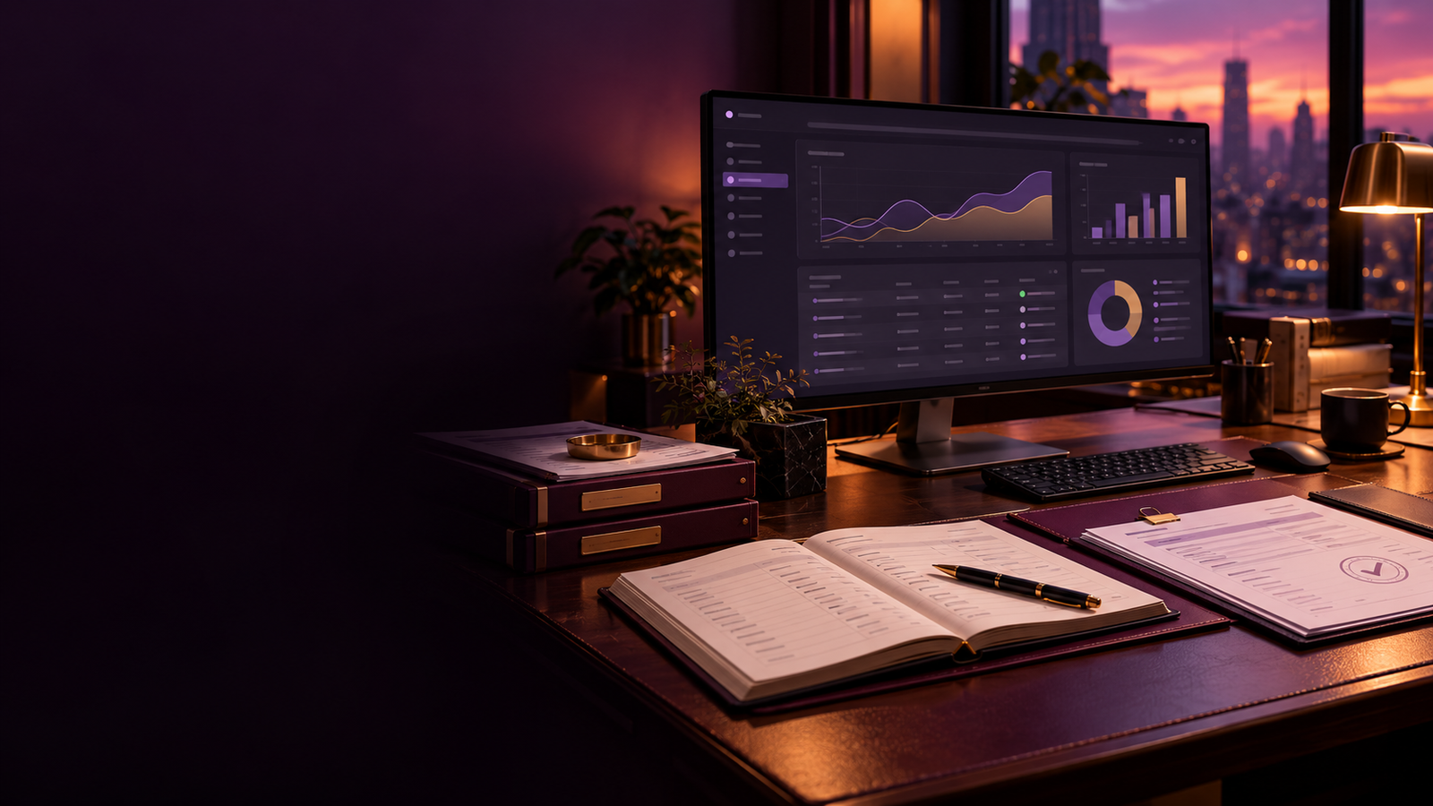 Association financial reports and organized reporting workspace